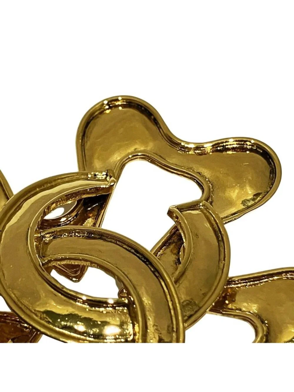Chanel CC Logo Brooch Alloy